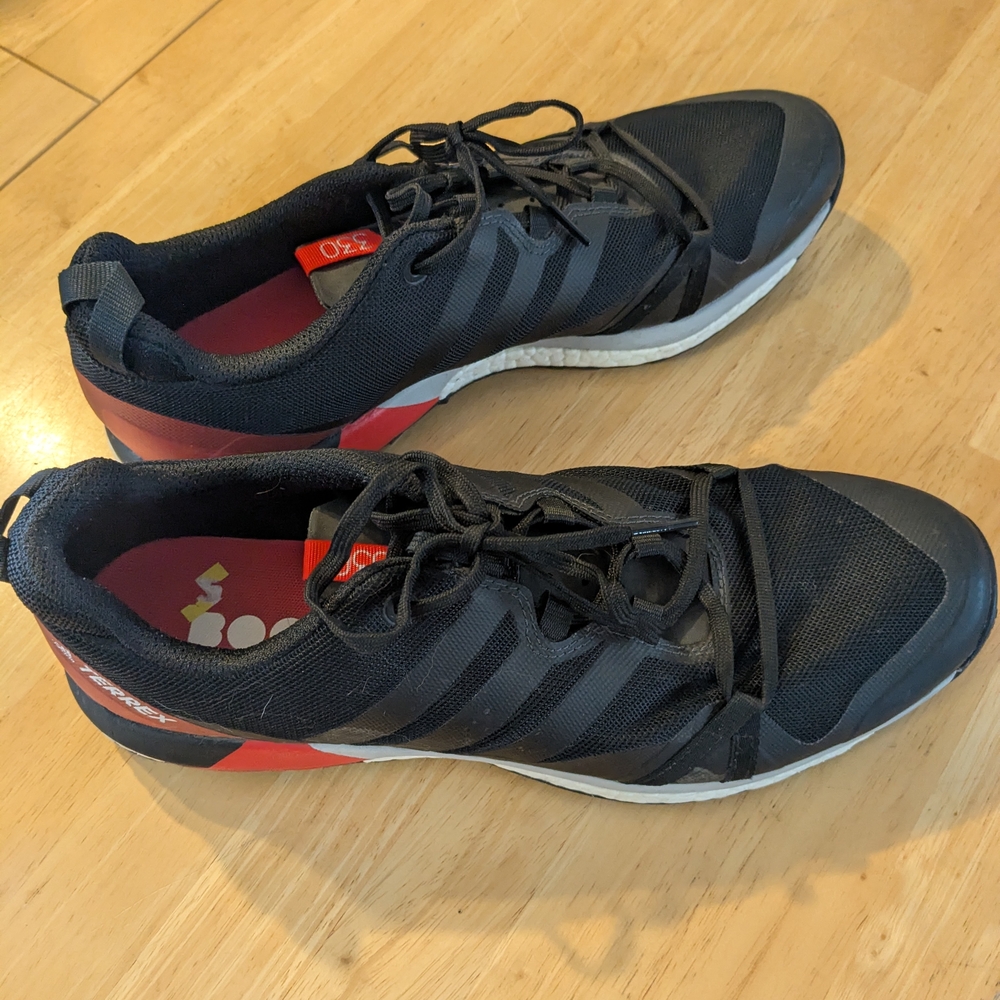 Black and Red Athletic Sneakers